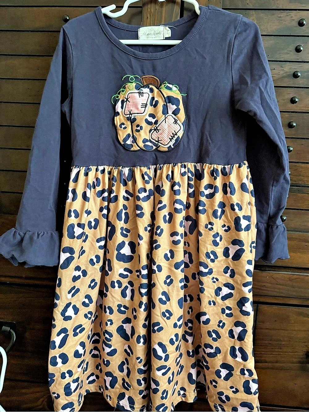 Marie Nicole Girls Dress Animal Print Size 6 Like New